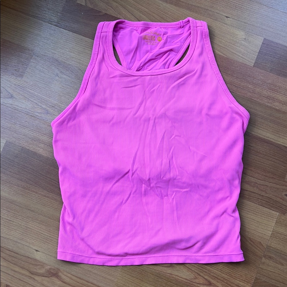 Lilly Pulitzer luxletic Pink Fitted bra Tank Top